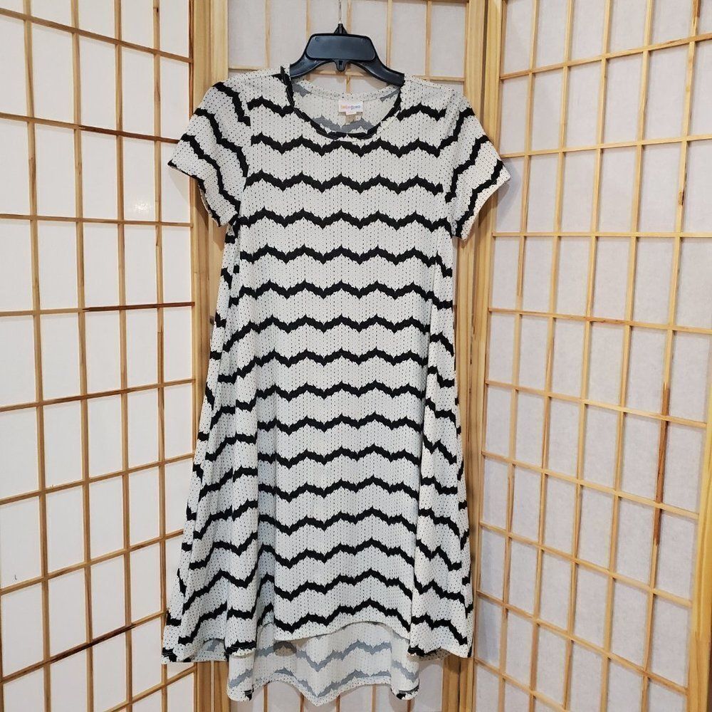 LulaRoe Striped High Low Dress Sz XS